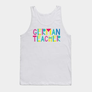 German Teacher Gift Idea Cute Back to School Tank Top